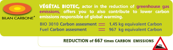 Bilan Carbone Bio 3010 : Asphalt remover and anti-sticking